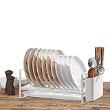 Fulenyi Großes Abtropfgestell – Geschirraufbewahrung Geschirrregal | Geschirraufbewahrungsregal, Utensilienhalter, Küchen-Geschirrständer für Bretter