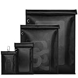 Klanata 4er-Pack Faraday-Taschen, feuerfeste Signalabschirmungstasche für Autoschlüssel und Mobiltelefone, flammhemmende RFID-Abschirmungstasche für Tablets und Laptops, langlebiges