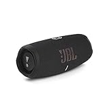 JBL Charge 5 Bluetooth-Lautsprecher in Schwarz – Wasserfeste, portable Boombox mit integrierter Powerbank – Eine Akku-Ladung für bis zu 20 Stunden kabellosen Musikgenuss