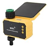 NIZUUONE WiFi Sprinkler Timer, Smart -Bewässerungs -Controller mit Solarenergie Regensensor Automatische Pause Fernbedienung App Yard Garten Balkon Tropfsystem Wasser Timer