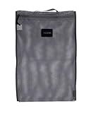 TACWRK x Tasmanian Tiger Laundry Mesh Bag – Taktischer Wäschesack aus Mesh-Gewebe 55×35 cm – Wäschebeutel für Einsatz, Outdoor & Reise – Atmungsaktiv, robust, Wäschebehälter mit Tragegriff; grau