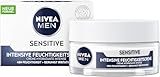 NIVEA MEN Sensitive Intensive Feuchtigkeitscreme, Gesichtscreme mit 48h Feuchtigkeit für empfindliche Männerhaut, Gesichtspflege zur Linderung von Hautirritationen (50 ml)