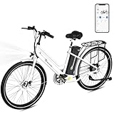 EVERCROSS EK8 Elektrofahrräder Erwachsene, 26 Zoll E-Bike - 250W Motor, 36V 10,4AH Akku, 15/20/25 KM/H, 120KG Max. Belastung, Mountainbike Elektrofahrrad für Frauen Männer