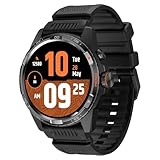 TicWatch Atlas Smartwatch for Men Android Wear OS Smart Watch Outdoor 90 Hrs Battery 110+ Workout Modes Heat Map Fall Detection Health Fitness Tracker 5ATM GPS Compass Android Compatible Only