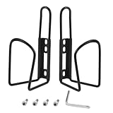 Kisangel 1 Satz Käfige Fahrradwasserflaschenhalter Radfahren Fahrradflasche Trinkflaschenhalter für Fahrrad Wasserhalter Fahrradwasserflaschenkäfig Aluminiumlegierung Black