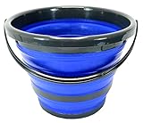 Hero Falteimer 10 Liter Campingeimer Faltbarer Eimer Putzeimer Wassereimer Faltschüssel Robust & Platzsparend Haushaltseimer faltbar Universaleimer für Reinigung, Wohnmobil, Camping, Wandern, Angeln