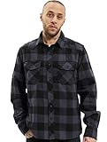 Brandit Check Shirt Herren Baumwoll Hemd L Black-grey