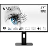 MSI PRO MP273APDE 27 Zoll Full HD Office Monitor - 1920x1080 IPS-Panel, 100Hz, augenschonender Bildschirm, VESA-Montage, Lautsprecher, Display-Kit, 4fach verstellbar, HDMI 1.4b, DP 1.2a, D-Sub (VGA)