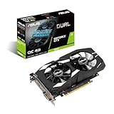 ASUS Dual GeForce GTX 1650 4GB OC Edition GDDR6 Gaming Grafikkarte (NVIDIA Turing Architektur, 4GB GDDR6 Speicher, PCIe 3.0, 1x HDMI 2.0b, 1x DisplayPort 1.4a, DUAL-GTX1650-O4GD6-P-EVO)