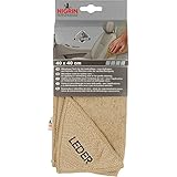 NIGRIN Mikrofaser-Tuch Leder, schonende Reinigung und Pflege, extrem weich und garantiert fusselfrei, Auto Microfasertuch Lederpflege, 40x40 cm