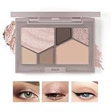 Boobeen 6 Farben nackt Lidschatten Palette, matt schimmernden Lidschatten Make-up Palette für neutrale Smokey Bronze Augen Make-up