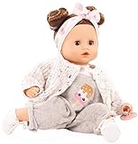 Götz 2320954 Muffin Popsicle Puppe - 33 cm große Babypuppe mit braunen Schlafaugen, braune Haare und Weichkörper - Weichkörperpuppe in 8-teiligen Set