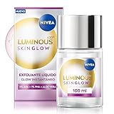 NIVEA LUMINOUS630 SKIN GLOW Flüssigpeeling (100 ml), Peeling ohne Ausspülen für ein sanftes und effektives Hautpeeling, Gesichtspeeling mit AHA, PHA und Aloe Vera für alle Hauttypen