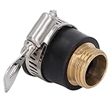 AOWINHIT Langlebiger Messing-Wasserhahn-Anschlussadapter für Verschiedene Anschlüsse, Geeignet für Garten- und Küchenwasserschlauchrohr-Schnellkupplung 1/2 Zoll