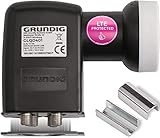 [ Test SEHR GUT *] GSS Quad LNB, LTE Abschirmung, Digital 4Fach 4K LNB für 4 Teilnehmer, für Fernseher Sat Receiver, HD LNC für Satellitenschüssel Satelliten Antenne Schüssel Spiegel, 0.1dB