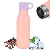 Sports Water Bottle, Edelstahl/breit, Hypersport, Temperaturbeständigkeit/Flaschenabdeckung transparent