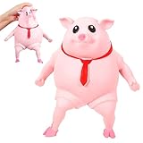 Stressball，EIN Gekritzeltes Leichtlebiges Schwein Anti Stress Spielzeug Schweine-Quetschspielzeug StressbäLle Der Perfekte Anti Stress Spielzeug für Erwachsende und Kinder