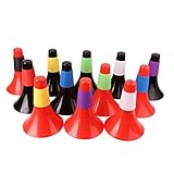 TOYANDONA Rot Schwarze Sportmarker Winddichtes Fußballhindernis Hochwertige Hornkegel für Trainings für Fußball Baseball Hockey