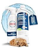 Treufix Enzymreiniger Konzentrat inkl. Mischflasche [MIKROBIOLOGISCHER GERUCHSENTFERNER] Effektiver Geruchsneutralisierer I Beseitigt Hundeurin, Katzenurin aus Sofa, Teppich usw. 1L Made in DE