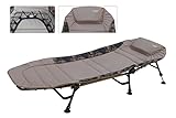 MK-Angelsport Campingliege Angelliege Karpfenliege Relax bis 150 kg belastbar Nightdreamer Bedchair Liege Gartenliege Fischerliege