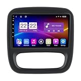 Für Renault Trafic 3/ Opel Vivaro B 2014-2018 9 Zoll Android 11 HD Touchscreen Integriertes Autoradio Kabellos Carplay Android Auto DSP FM AM RDS DAB Lenkradsteuerung Rückfahrkamera (8C