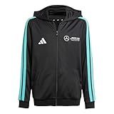 Adidas Mercedes Jungen AMG Petronas Formula One Team Full Hooded Track Top, Schwarz/Weiß, Größe L