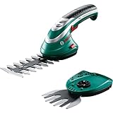 Bosch Akku Grasscheren Set Isio (3,6 Volt, Messerlänge 12 cm, Messerabstand 8 mm, in Softcase)