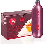 ISI Sahnekapseln 6x10 Stück - Professional Charger Sahnekapseln für Sahnespender - Premium N2O Sahnekapseln aus Stahl - HACCP-Zertifiziert - Made in Austria