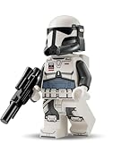 Lego Star Wars Klonkrieger Figuren Set: Imperial Commando Mit Blaster und Raketenrucksack – Alternative zu Battle Pack, Minifiguren Set, Clone Trooper 501st