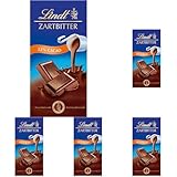 Lindt Schokolade | Zartbitter Tafel | 100g | feinschmelzende Zartbitter-Schokolade mit 52% Kakaoanteil | Schokoladen-Tafel (Packung mit 5)