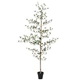 VeriNatural Kunstpflanze 150 cm Groß Balkon Deko Künstliche Pflanzen Wie Echt – 273 Blätter UV-beständig Verstellbare Zweige Echtholzstamm – Wohnzimmer Büro Outdoor Dekoration für Stilvolle Räume