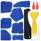 Silikon Abzieher Set, 12-Teiliges Fugenglätter Kit für Silikonfugen, Professionelle Silikonwerkzeuge für Küche und Bad, Inklusive Verschiedene Formen für Präzises Arbeiten