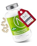 N1 Multivitamin Tabletten hochdosiert - Alle Vitamine + Mineralien - 365 Tabl. Jahresvorrat - vegetarisch - Nahrungsergänzungsmittel