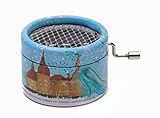 KURBELWERK Spieluhr mit der Titelmelodie zum Fim DREI HASELNÜSSE FÜR ASCHENBRÖDEL, Mini-Drehorgel, Spieldose, Musik Box schönes Geschenk mit sichtbarer Walze