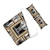 CIYODO 1 Satz Gedrucktes Bettwäsche mit Elefant Kinderzimmer Duvet Cover Teiliges Bettlaken Kissenbezüge aus Bequem und Pflegeleicht