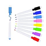 VOTON Whiteboard Marker, 8 Farbe Magnetische Whiteboard Stifte und Radiergummi Set Fine Tip folienstift abwischbar und Dry Wipe Markers