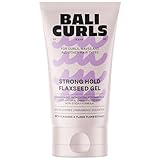 BALI CURLS Strong Hold Flaxseed Gel – Extra starkes Scrunch-Gel für definierte Locken – Langanhaltender Halt & natürlicher Glanz – Curly Method geeignet – Ohne Silikone – 150 ml