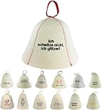 GMMH Saunahut Saunamütze aus Wollfilz - Filz Saunakappe für Damen und Herren, Filzkappe Mütze Filzhut Hut Kappe für Sauna (SS20-018)