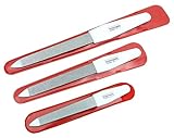 3 Profi Nagelfeilen Solingen original H.Herder Saphir Feile Maniküre Nagelfeile Metall Fein Grob Set Solinger Qualität