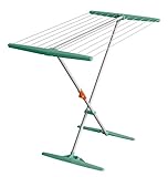 Juwel Aluminium, Wäschetrockner Superdry Basic mint (Standtrockner klappbar, Trockner für Bad + Balkon, Trockenlänge 11 m, Wäscheständer mit Twaron-Wäscheleinen) 40804