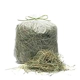 Natürliches Heu für Pferde, Schafe, Ziegen und Vieh 15 kg | Italienischer Heuballen aus biologischem Bergwiesen | Futter für alle Nager, Kaninchen und Vieh | Hohe Qualität 15