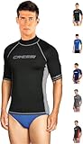 Cressi Rash Guard Man - Schützendes Kurzarmshirt für Herren, Ideal für Wassersport, aus Speziellem Elastischem Stoff, UV/UPF 50+ Sonnenschutz