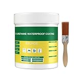 Tundwhite Acryldichtstoff Acryl Transparenter Wasserdichter Beschichtungsmittel 300g Wasserdichte Flüssigkunststoff Transparent für Badezimmer, Toilette, Fliesen, Wände,Dach