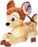 Disney Store Offizielles Bambi Mittelgroßes Kuscheltier, 28 cm, Plüschfigur mit 3D-Schmetterling am Schwanz und Gestickten Details, Geeignet ab Geburt