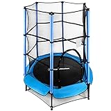 HyperMotion Trampoline für Kinder, 55'/140cm, Indoor or Outdoor, Mini Toddler 3+ Gartentrampoline mit Sicherheitsausrüstung, Geschenke für Junge und Mädchen, Baby Trampoline Spielzeug, Max. 45 kg