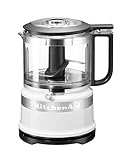 KitchenAid 5KFC3516EWH, Mini-Food-Processor, Großartig zum Hacken, Vorbereiten von Dressings und Saucen, weiß