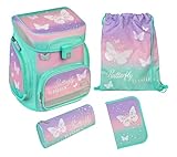 Scooli EasyFit Schulranzen-Set 5-teilig Butterfly Wishes