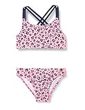 Playshoes Mädchen Uv-schutz Bikini Badeanzug Schwimmanzug Badebekleidung, Pink Leo, 122-128 EU