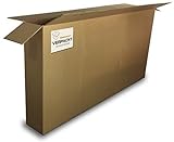 Geschickt Verpackt Fahrradkarton groß 1800x250x1000 mm – stabiler 2-welliger Versandkarton für E-Bike & Fahrrad – mit Handgriffen, 50 kg Traglast, recycelbar, für Spedition & Flugzeug, Made in Germany