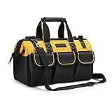 17-zoll-werkzeugtaschen-organizer, 43×17×25 Cm Werkzeugtasche, Mit Weit Geöffnetem Mund Und Verstellbarem Schultergurt Werkzeugtaschen-organizer Für Heimwerker Und Geräteaufbewahrung Mit Schultergurt
